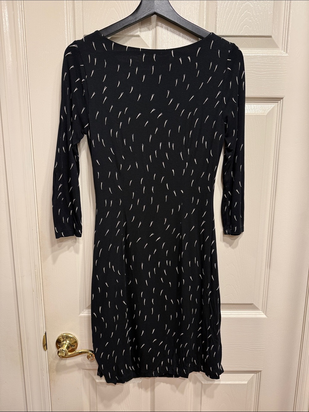 LOFT Ruched Bodycon Ruched Abstract Print Dress – Size SP - Picture 5 of 6